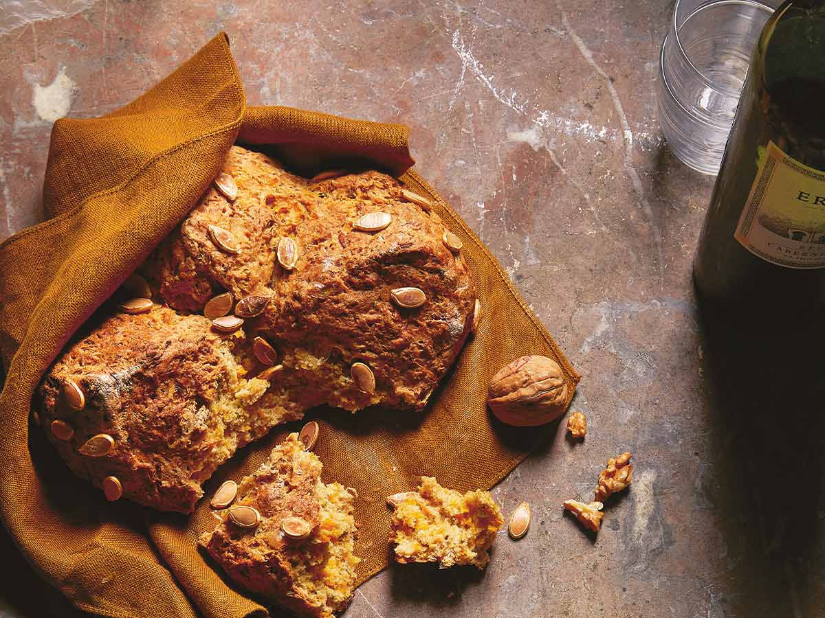 Recipe: Pumpkin soda bread with rosemary and caraway