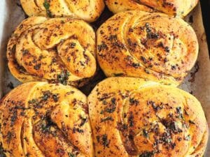 Recipe: Black garlic knots