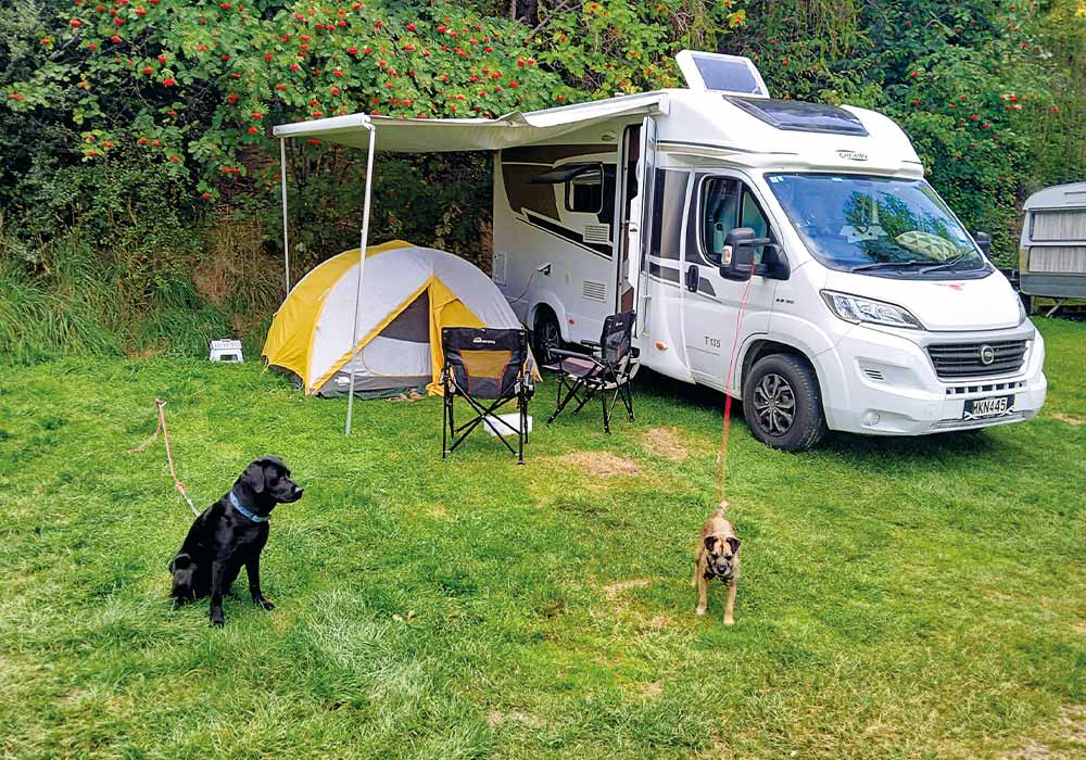 On the road: Jane and Mark Crawford